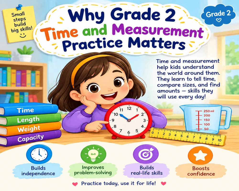 Why Grade 2 Time and Measurement Practice Matters