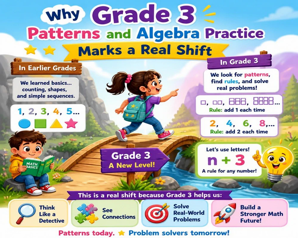 Why Grade 3 Patterns and Algebra Practice Marks a Real Shift