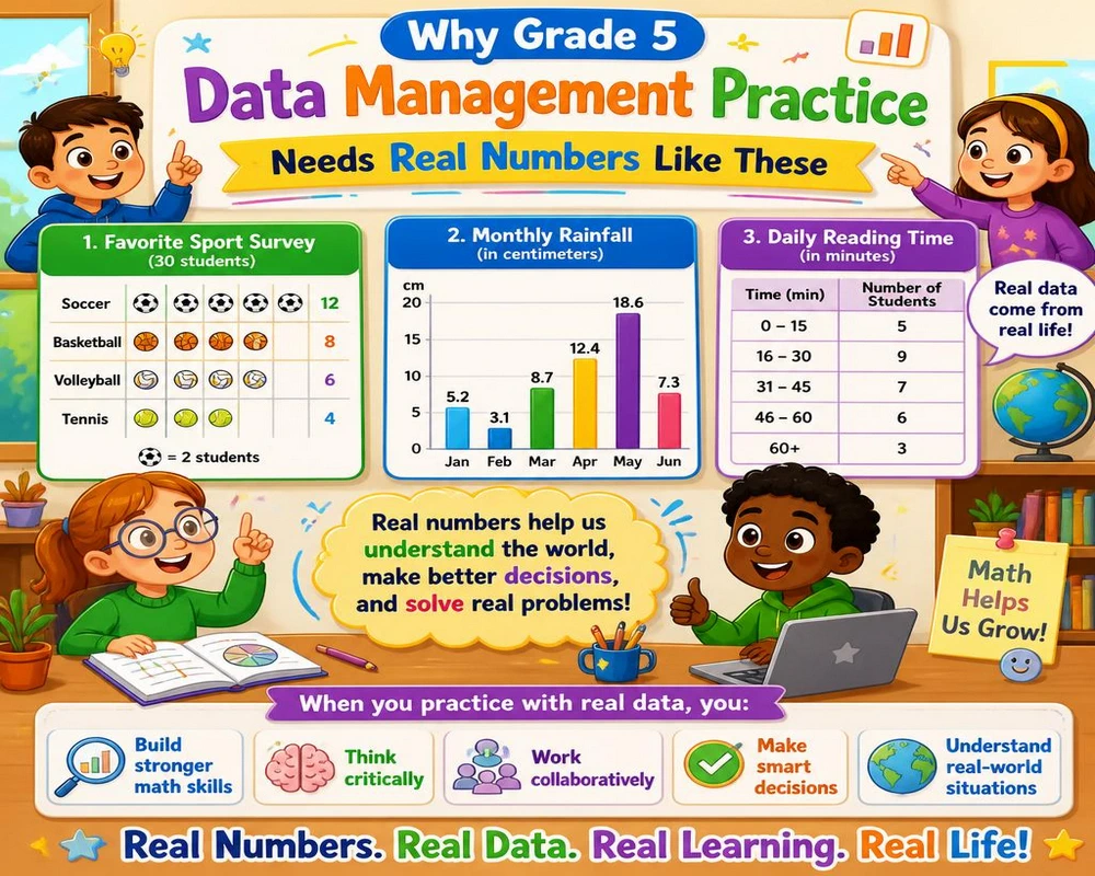 Why Grade 5 Data Management Practice Needs Real Numbers Like These