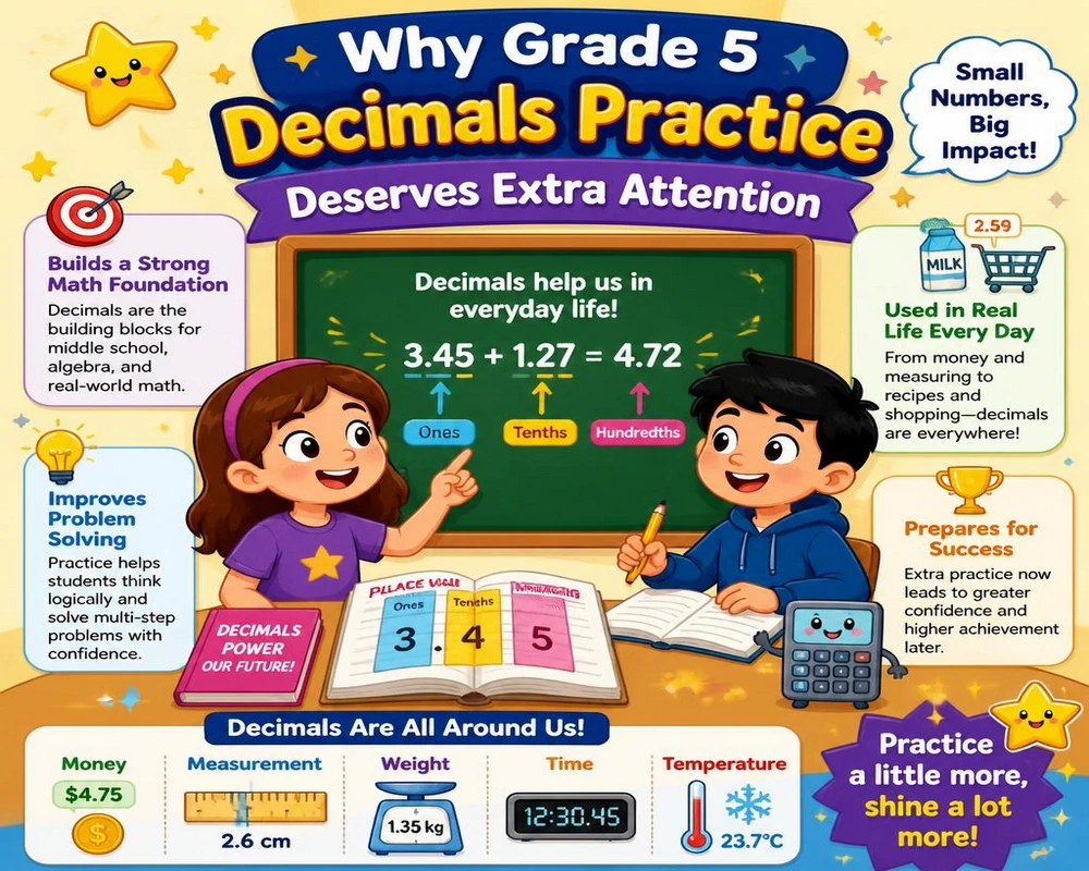 Why Grade 5 Decimals Practice Deserves Extra Attention