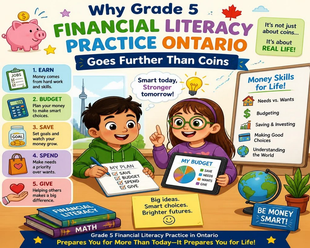 Why Grade 5 Financial Literacy Practice Ontario Goes Further Than Coins