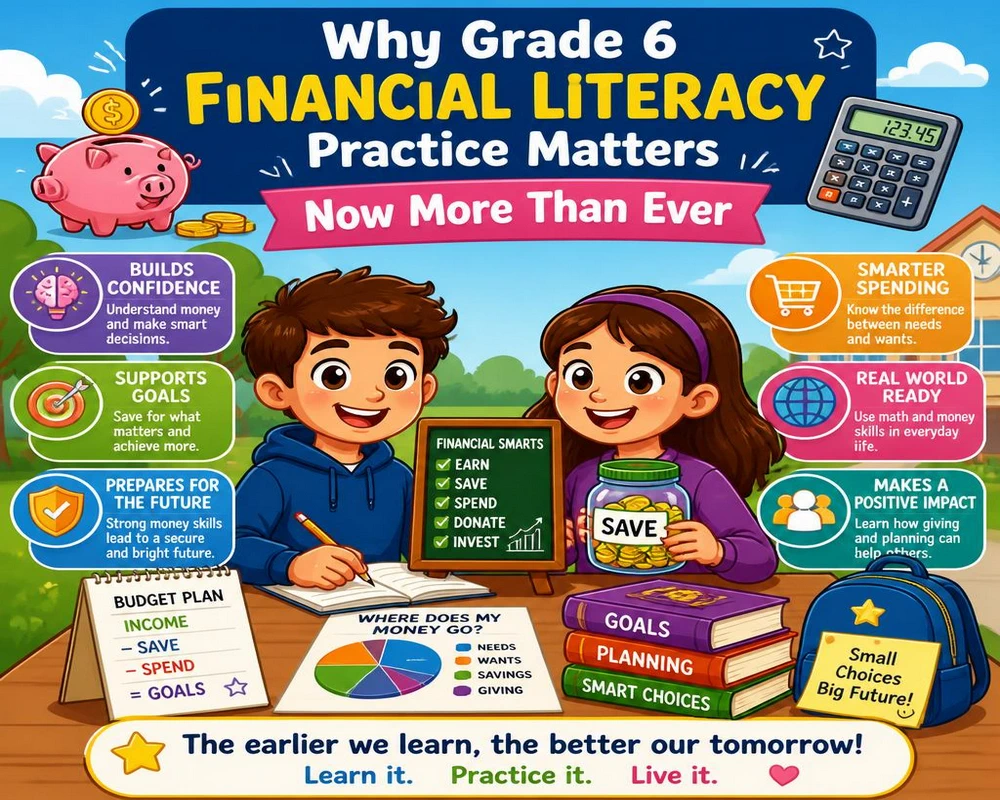 Why Grade 6 Financial Literacy Practice Matters Now More Than Ever