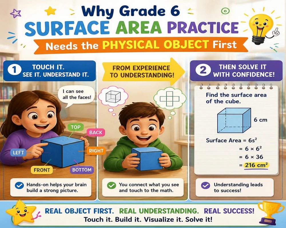 Why Grade 6 Surface Area Practice Needs the Physical Object First