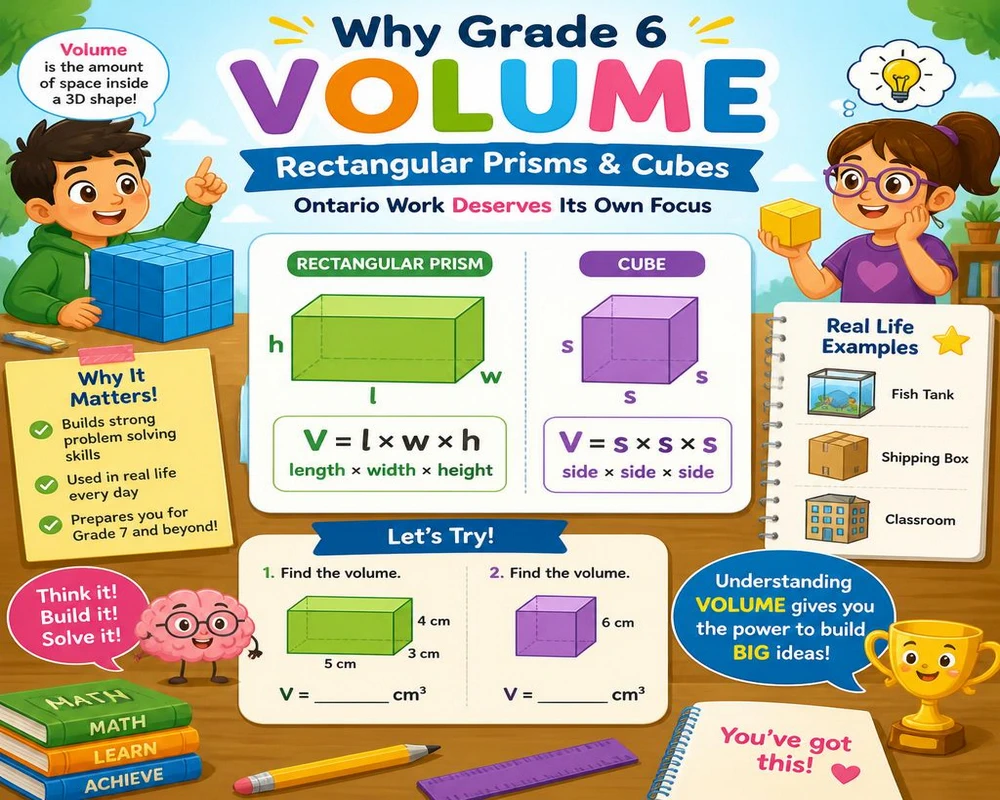 Why Grade 6 Volume Rectangular Prisms Cubes Ontario Work Deserves Its Own Focus