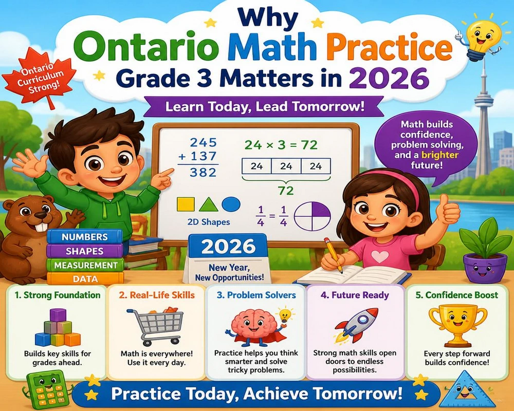 Why Ontario Math Practice Grade 3 Matters in 2026
