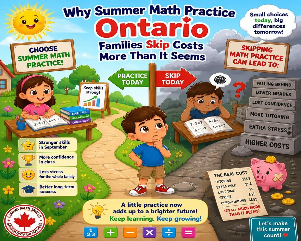 Why Summer Math Practice Ontario Families Skip Costs More Than It Seems