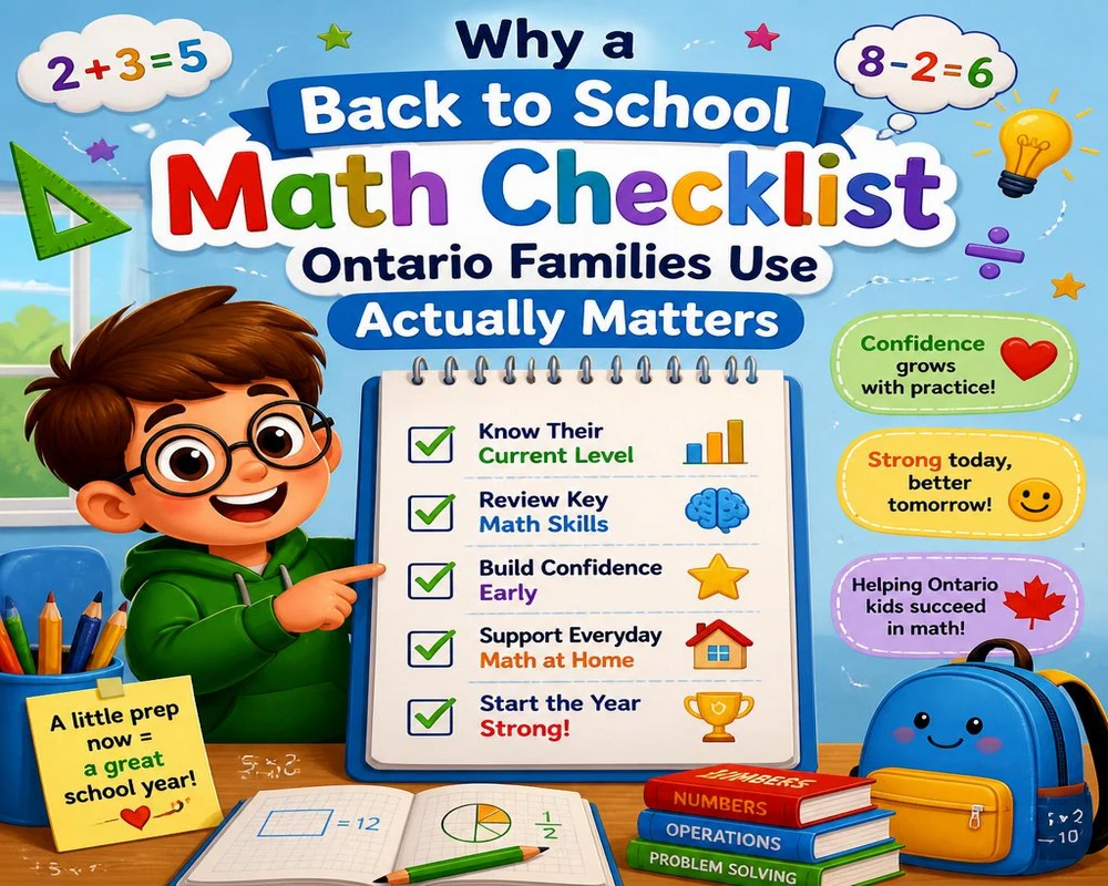 Why a Back to School Math Checklist Ontario Families Use Actually Matters