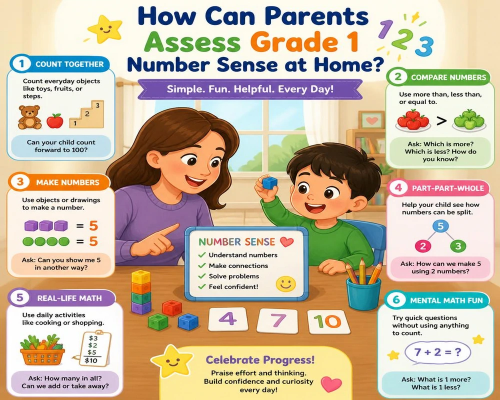 How Can Parents Assess Grade 1 Number Sense at Home?