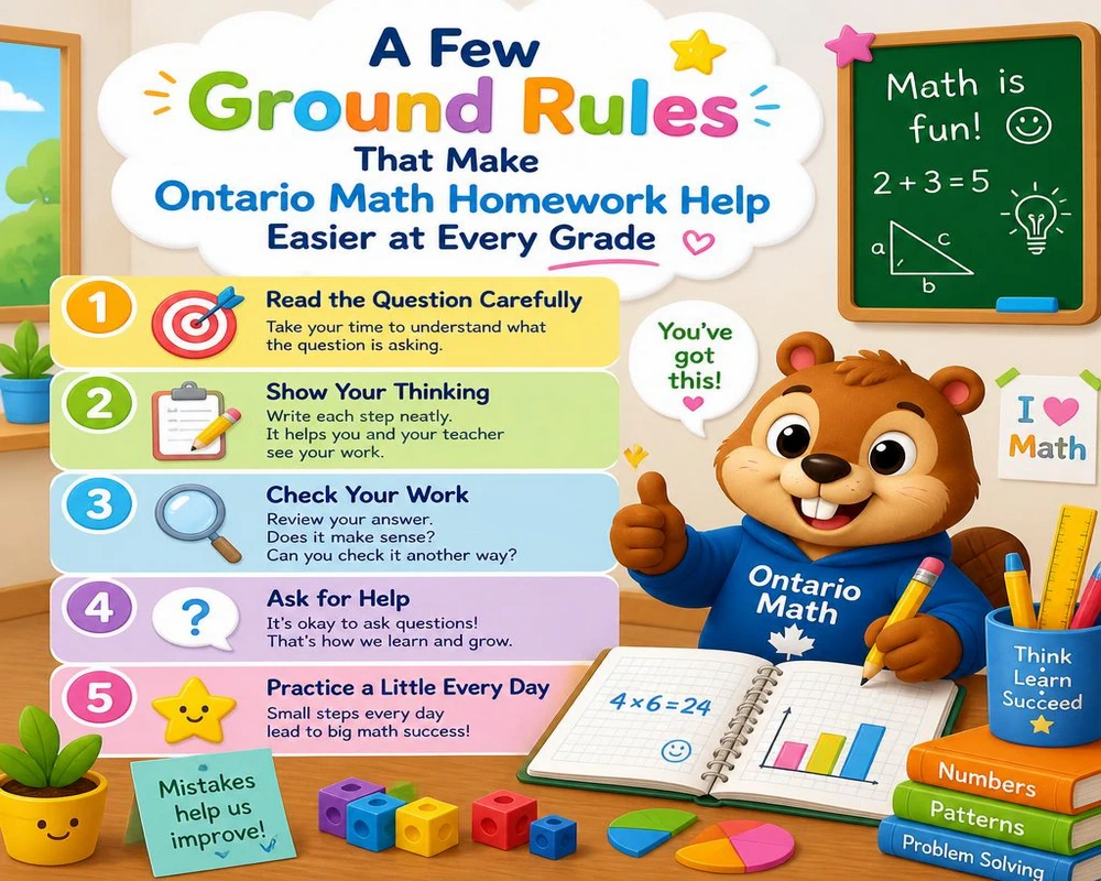A Few Ground Rules That Make Ontario Math Homework Help Easier at Every Grade