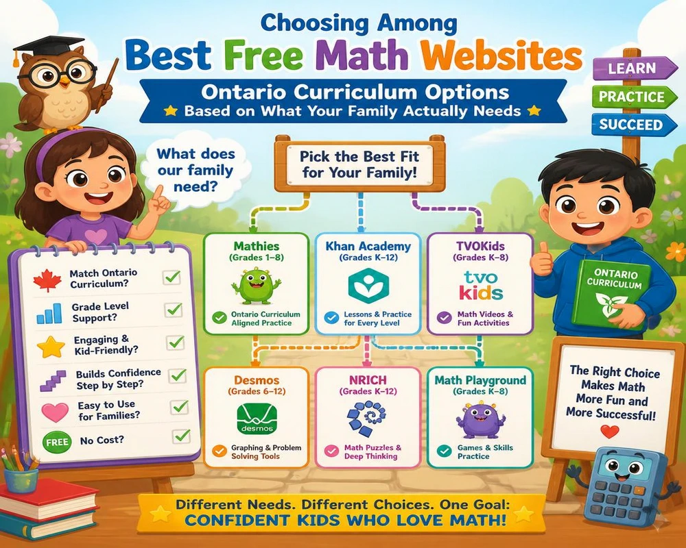Choosing Among Best Free Math Websites Ontario Curriculum Options Based on What Your Family Actually Needs