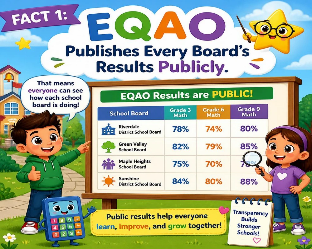 Fact 1: EQAO Publishes Every Board's Results Publicly