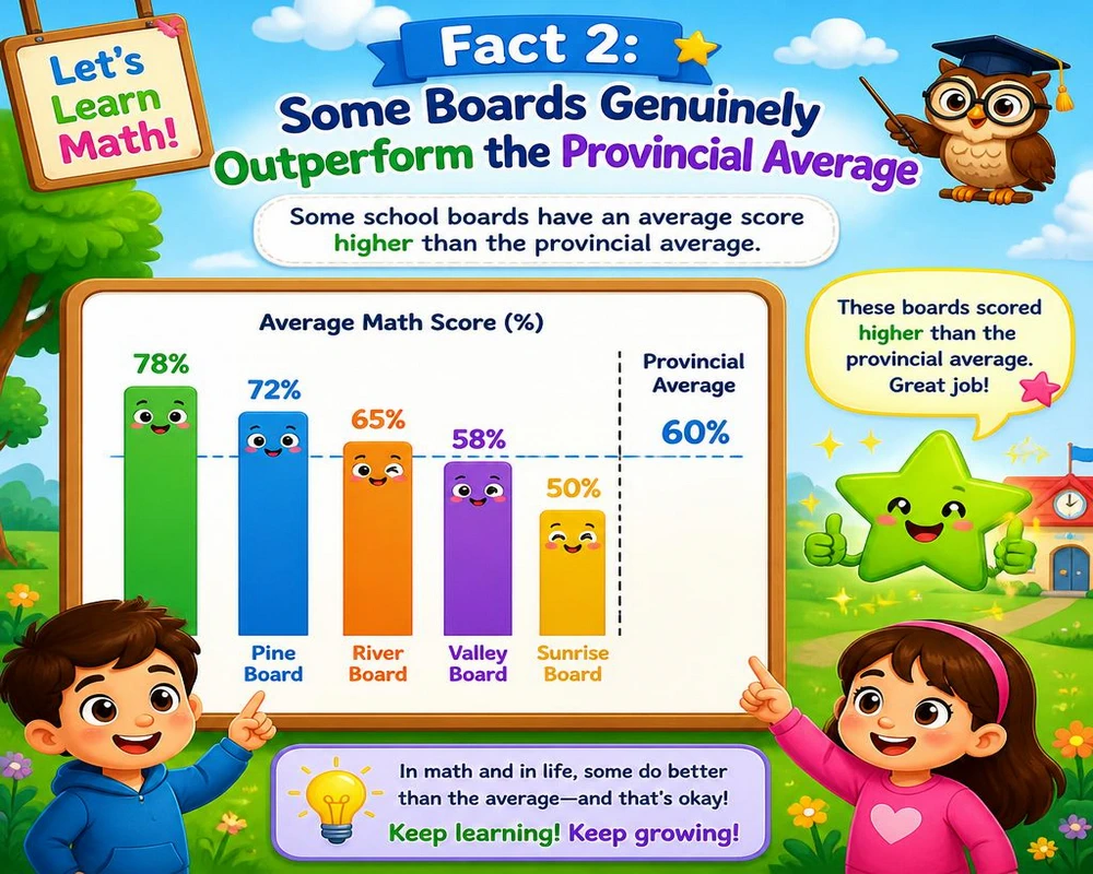 Fact 2: Some Boards Genuinely Outperform the Provincial Average
