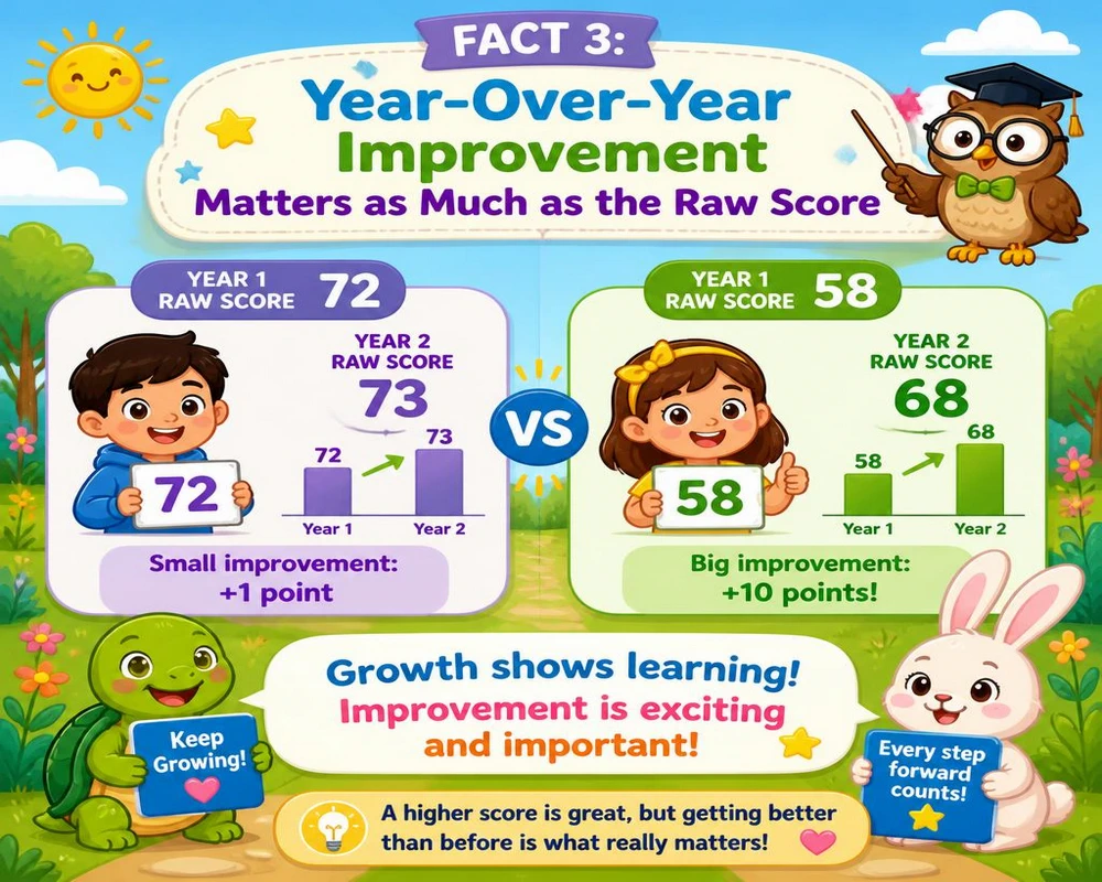 Fact 3: Year-Over-Year Improvement Matters as Much as the Raw Score