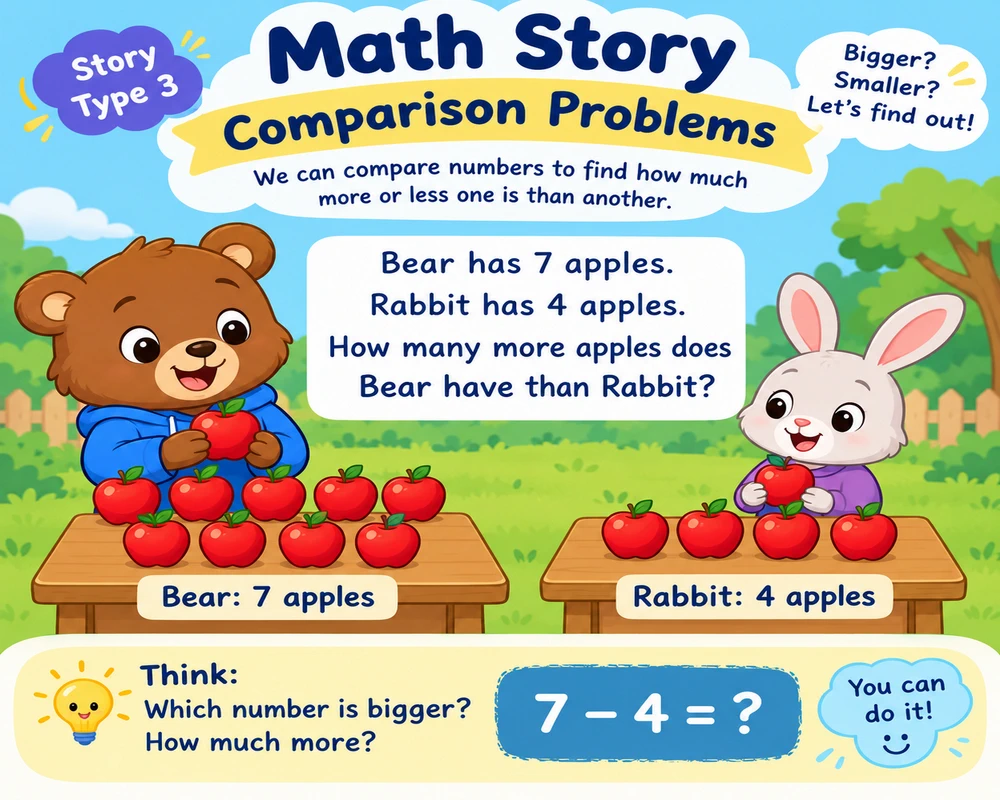 Story Type 3: “Comparison” Problems