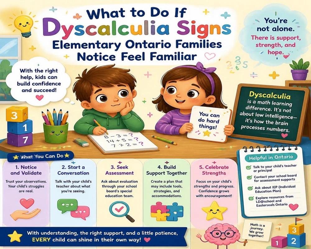 What to Do If Dyscalculia Signs Elementary Ontario Families Notice Feel Familiar