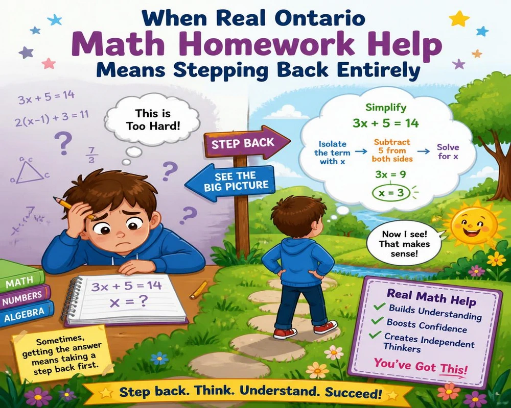 When Real Ontario Math Homework Help Means Stepping Back Entirely